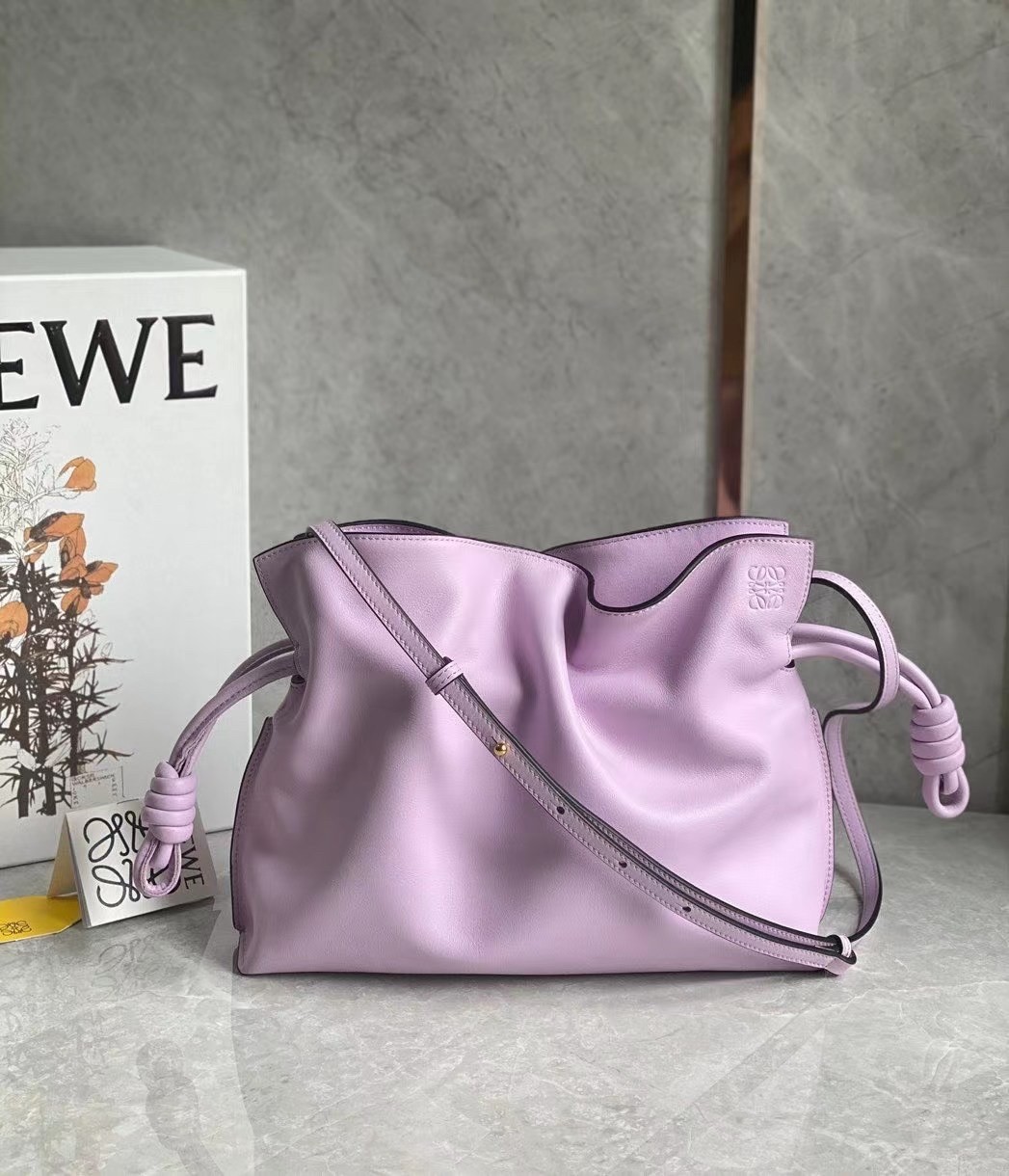 Loewe Flamenco Clutch In Bloom Orchid Nappa Leather