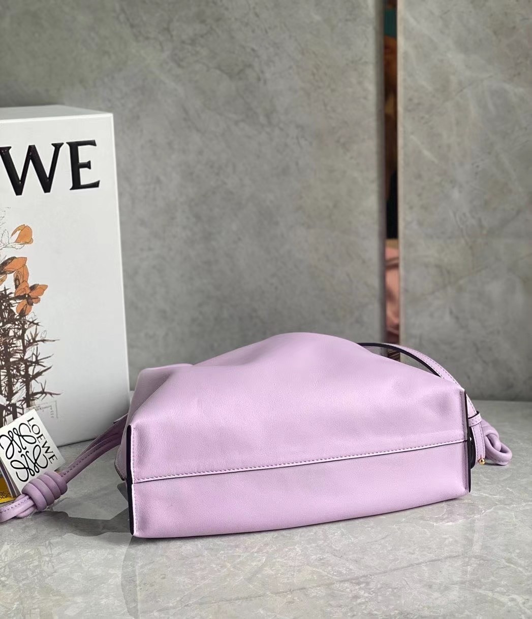 Loewe Flamenco Clutch In Bloom Orchid Nappa Leather