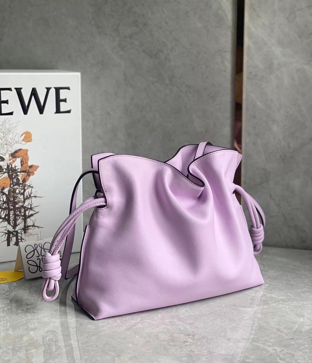 Loewe Flamenco Clutch In Bloom Orchid Nappa Leather