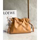 Loewe Flamenco Clutch In Brown Nappa Leather