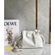 Loewe Flamenco Clutch In White Nappa Leather