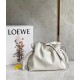 Loewe Flamenco Clutch In White Nappa Leather