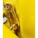 Loewe Flamenco Nano Clutch In Yellow Nappa Leather