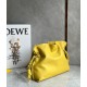 Loewe Flamenco Clutch Bag In Pale Yellow Leather