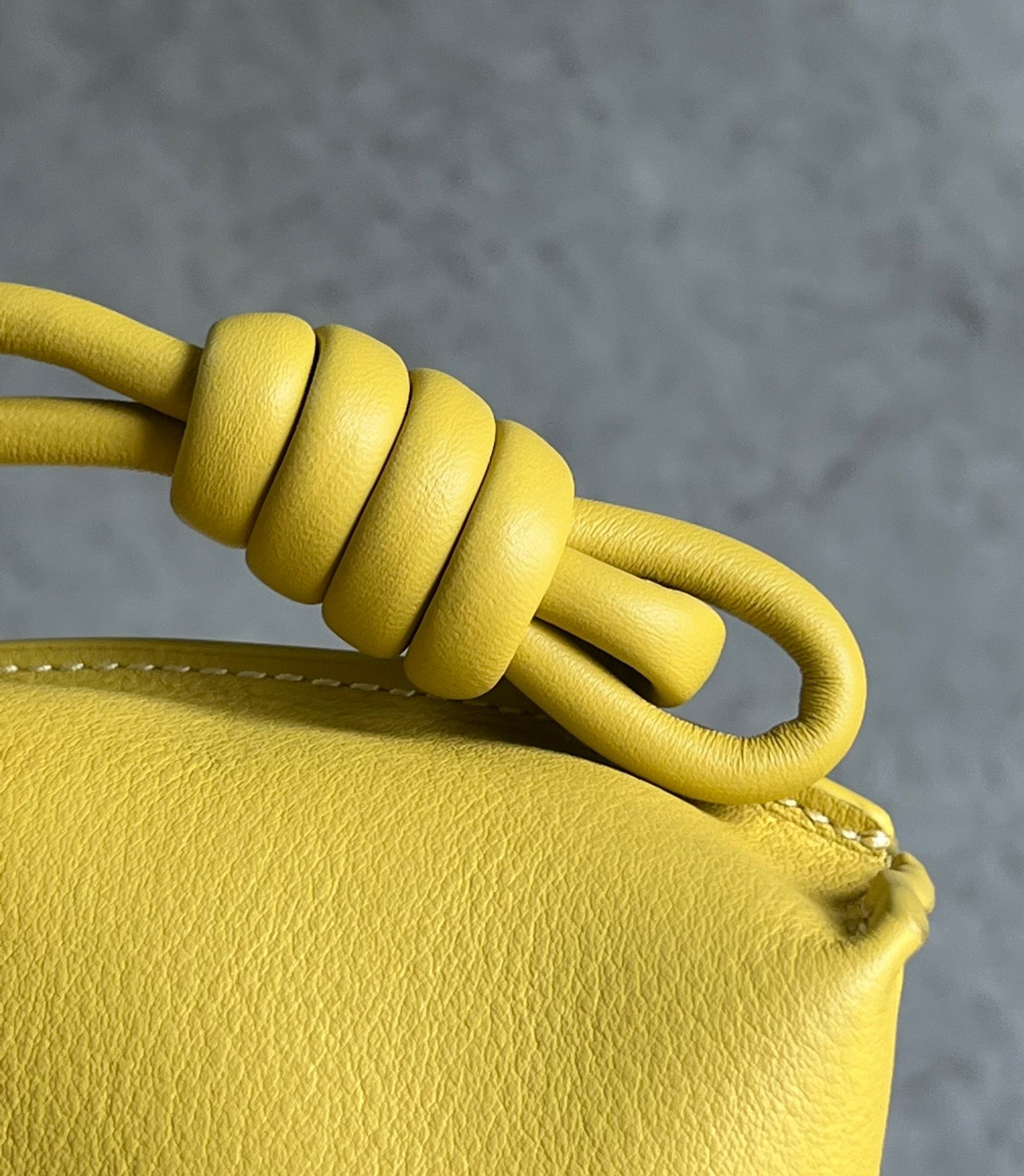 Loewe Flamenco Clutch Bag In Pale Yellow Leather