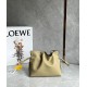 Loewe Mini Flamenco Clutch Bag In Clay Green Calfskin