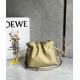 Loewe Mini Flamenco Clutch Bag In Clay Green Calfskin