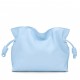 Loewe Flamenco Clutch Bag In Dusty Blue Calfskin