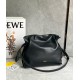 Loewe Flamenco Clutch Bag in Black Nappa Calfskin