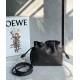 Loewe Mini Flamenco Clutch Bag in Chocolate Nappa Calfskin