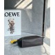 Loewe Mini Flamenco Clutch Bag in Chocolate Nappa Calfskin