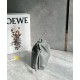 Loewe Mini Flamenco Clutch Bag in Pearl Grey Nappa Calfskin