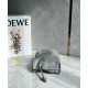 Loewe Mini Flamenco Clutch Bag in Pearl Grey Nappa Calfskin