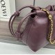 Loewe Flamenco Purse in Burgundy Nappa Lambskin