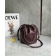 Loewe Flamenco Purse Bucket Bag in Burgundy Nappa Lambskin