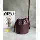 Loewe Flamenco Purse Bucket Bag in Burgundy Nappa Lambskin