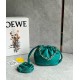 Loewe Mini Flamenco Purse Bag in Green Nappa Lambskin