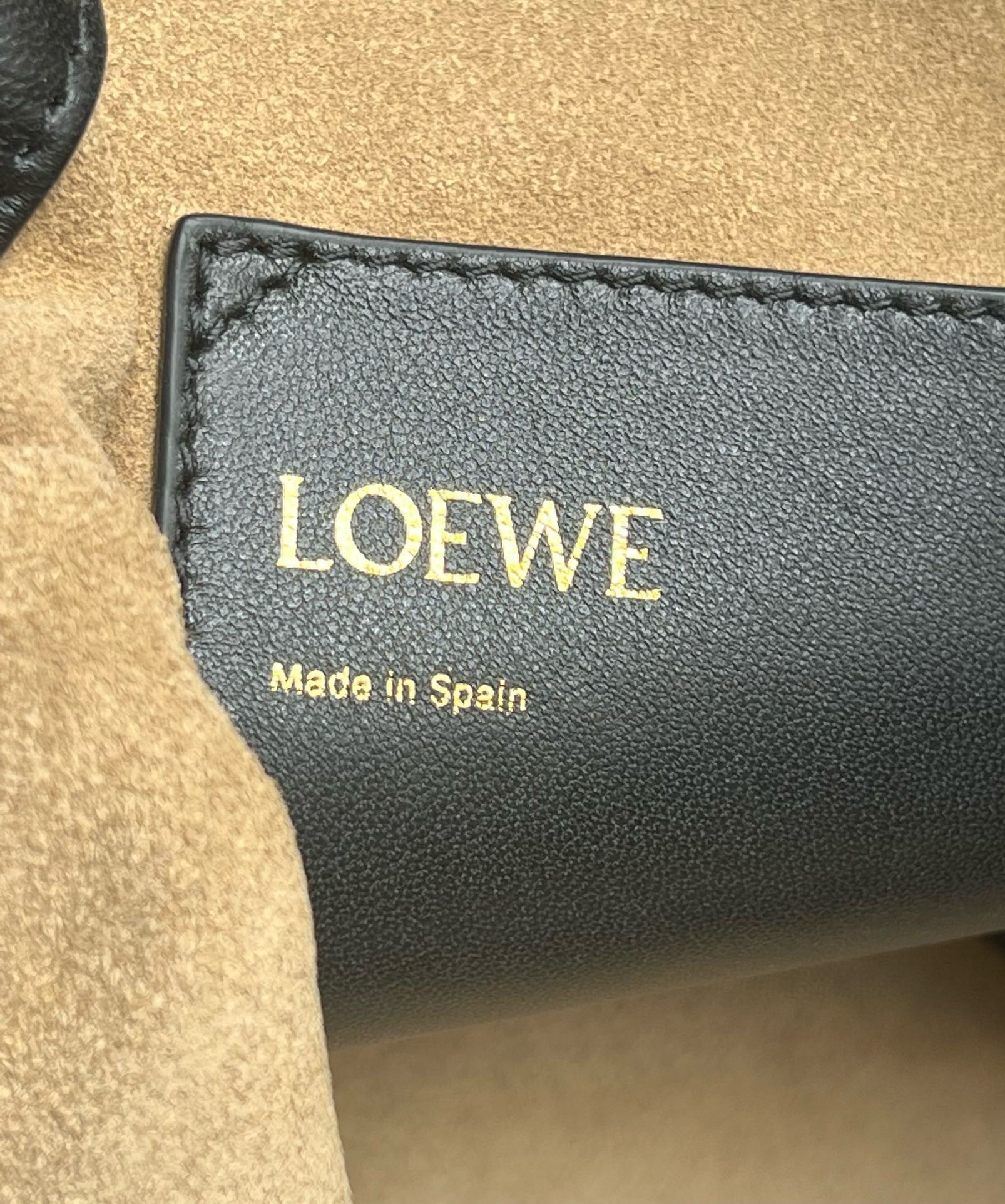 Loewe Flamenco Purse Bucket Bag in Black Nappa Lambskin