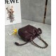 Loewe Mini Flamenco Purse Bag in Burgundy Nappa Lambskin