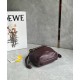 Loewe Mini Flamenco Purse Bag in Burgundy Nappa Lambskin