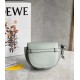 Loewe Mini Gate Dual Bag In Ash Grey Calfskin