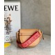 Loewe Mini Gate Dual Bag In Brown Calfskin