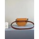 Loewe Mini Gate Dual Bag In Amber/Grey Calfskin