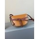 Loewe Mini Gate Dual Bag In Amber/Grey Calfskin