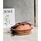 Loewe Small Gate Bag In Tan Calfskin and Jacquard