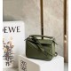 Loewe Puzzle Mini Bag In Avocado Green Calfskin