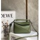 Loewe Puzzle Mini Bag In Avocado Green Calfskin