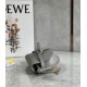 Loewe Gate Dual Mini Bag In Grey Calfskin