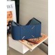 Loewe Medium Hammock Bag In Navy/Blue Calfskin