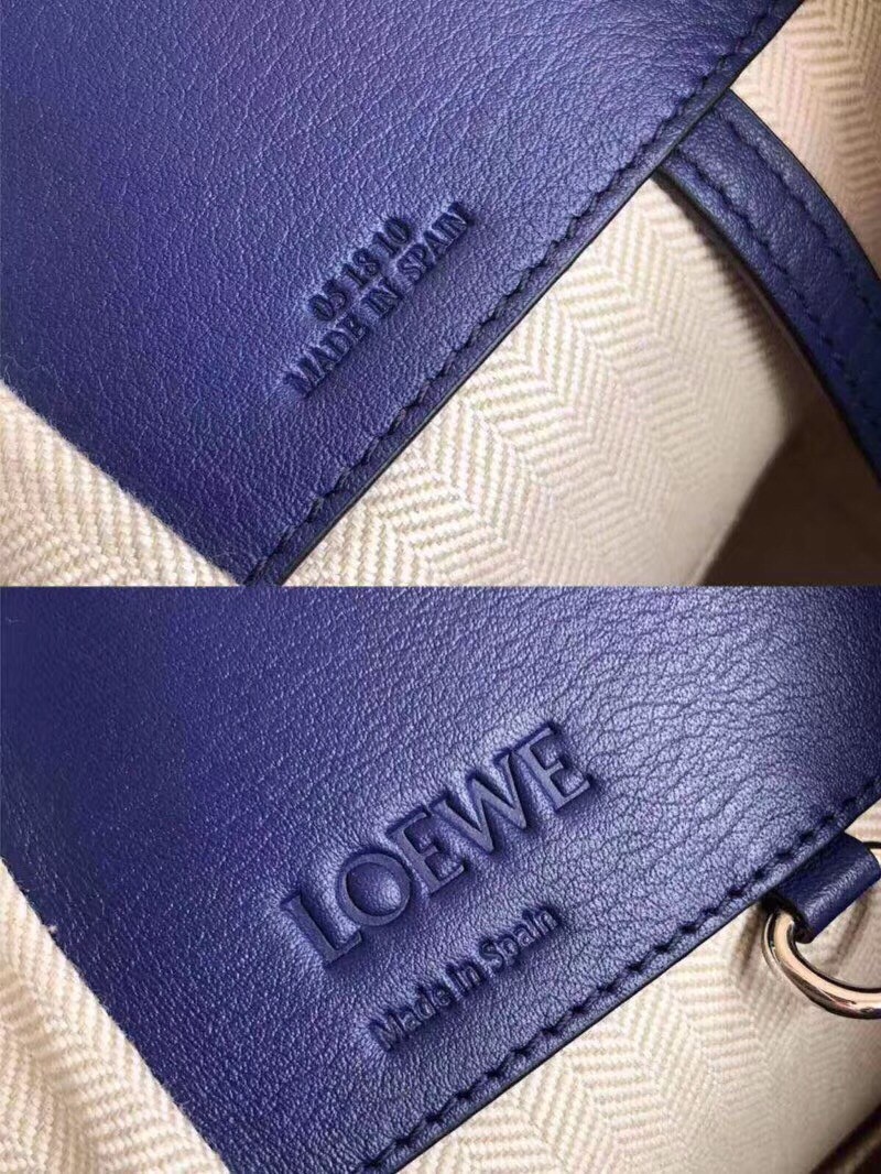 Loewe Medium Hammock Bag In Navy/Blue Calfskin