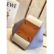 Loewe Medium Hammock Bag In White/Blue/Tan Calfskin