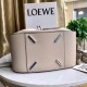 Loewe Medium Hammock Drawstring Bag In Grey Leather