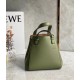 Loewe Hammock Nugget Bag In Avocado Green Calfskin