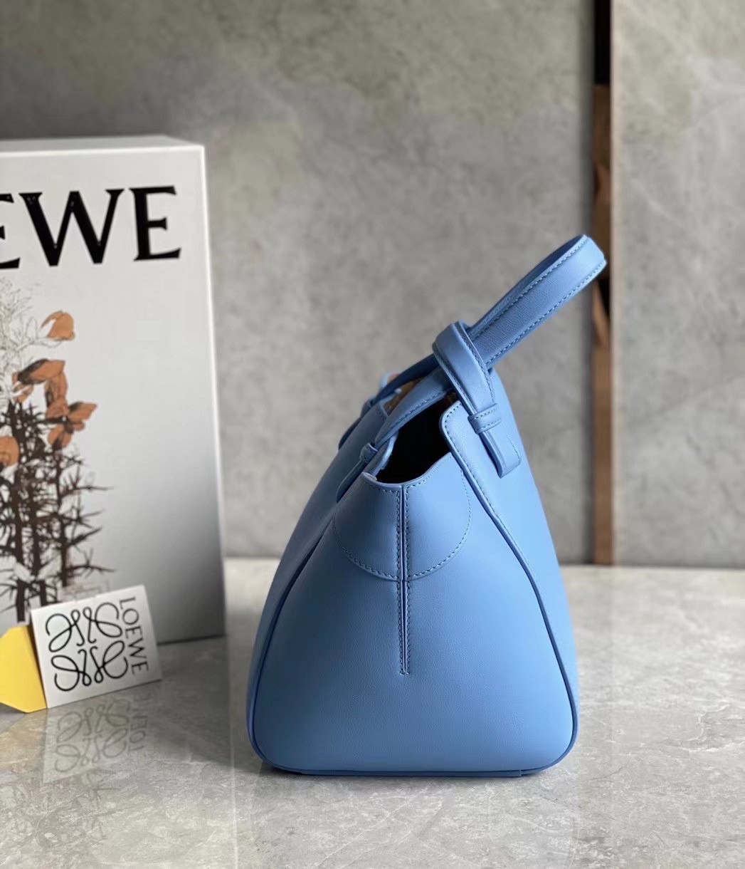 Loewe Hammock Nugget Bag In Celestine Blue Calfskin