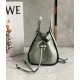 Loewe Mini Hammock Drawstring Bag In Ash Grey Calfskin