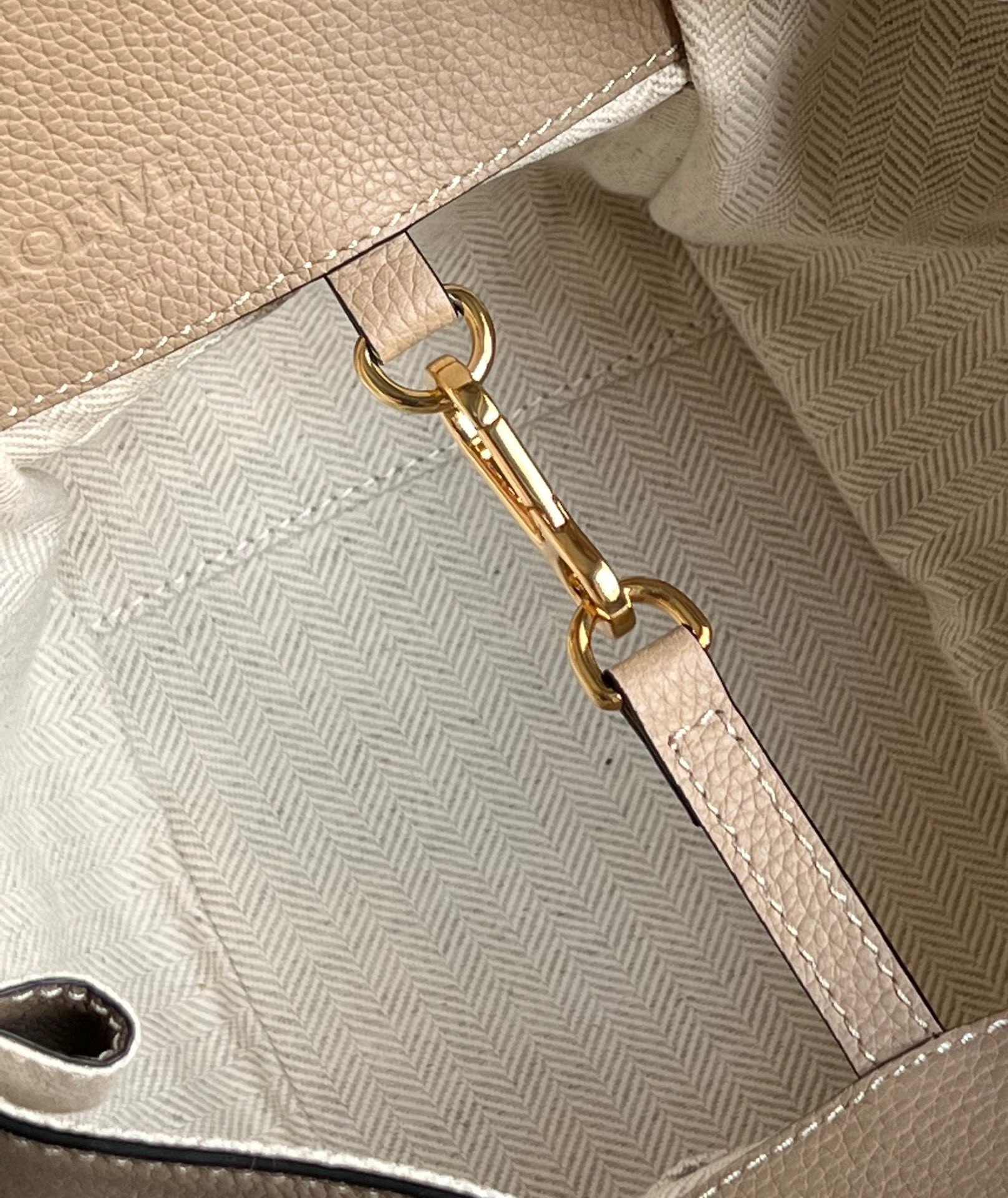 Loewe Compact Hammock Bag in Sand Grained Calfskin