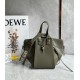 Loewe Compact Hammock Bag in Khaki Green Satin Calfskin