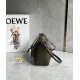 Loewe Mini Hammock Hobo Bag in Dark Green Calfskin