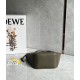 Loewe Mini Hammock Hobo Bag in Dark Green Calfskin