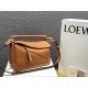 Loewe Small Puzzle Bag In Tan Grained Calfskin