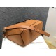 Loewe Small Puzzle Bag In Tan Grained Calfskin