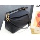 Loewe Small Puzzle Bag In Dark Blue Grained Calfskin