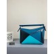 Loewe Small Puzzle Bag In Lagoon/Black/Blue Calfskin