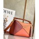 Loewe Small Puzzle Bag In Tan/Orange/Camel Calfskin