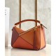 Loewe Small Puzzle Bag In Tan/Orange/Camel Calfskin