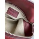 Loewe Small Puzzle Bag In Bordeaux/Garnet/White Calfskin